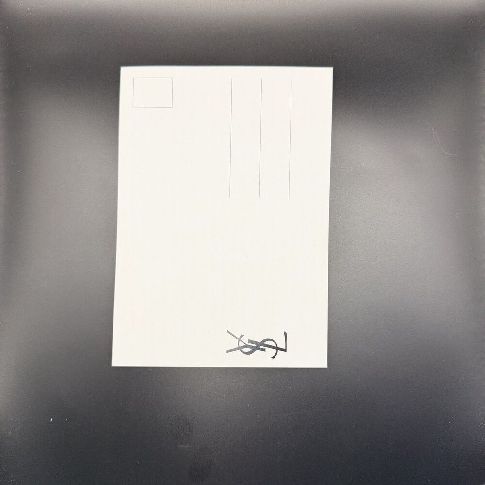 Yves Saint Laurent "Love Me Intensely" Greeting Card Pink White Black